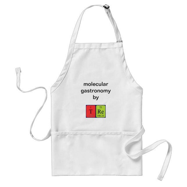 Tre periodic table name apron (Front)