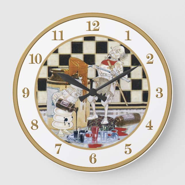 Treacle and Ink From Alice in Wonderland Large Clock (Front)