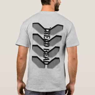 "TREAD HEAD" in Grey T-Shirt