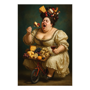 "Tread Lightly, Eat Heavily" Surreal Art Work Photo Print