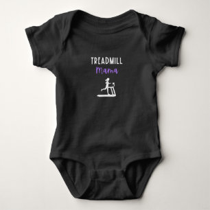 Treadmill Mama Runner Mum Running Workout Home Gym Baby Bodysuit