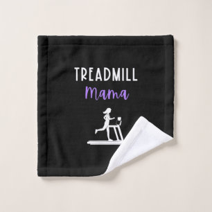 Treadmill Mama Runner Mum Running Workout Home Gym Wash Cloth