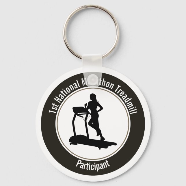 Treadmill Marathon Key Ring (Front)