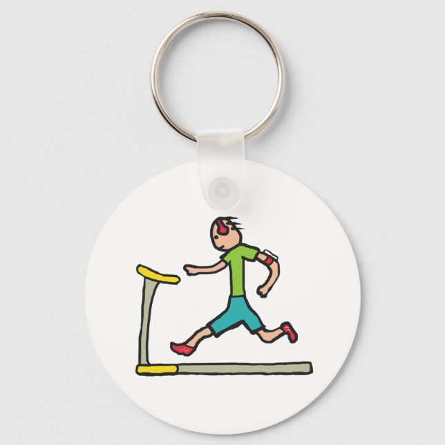 Treadmill Running Key Ring (Front)