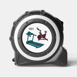 Treadmill & spinning bike cartoon illustration 1