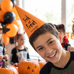 Treak or Treat Customised Halloween  Party Hat