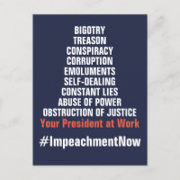 Treason Collusion Corruption Obstruction Impeach