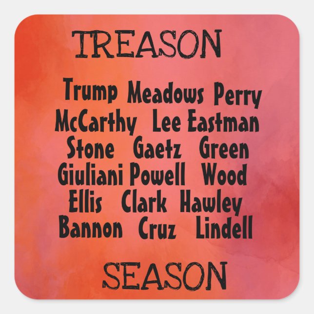 Treason Season Sticker (Front)