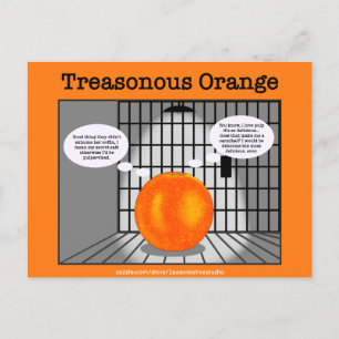 Treasonous Orange Postcard