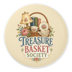 Treasure Basket Society Cottagecore Ceramic Knob
