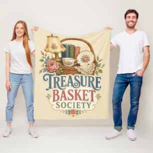 Treasure Basket Society Cottagecore Fleece Blanket