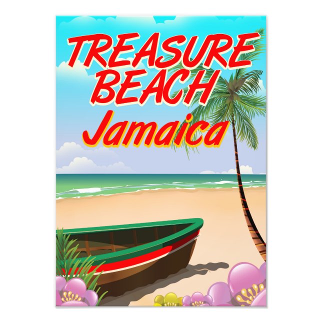 Treasure beach Jamaica travel poster (Front)