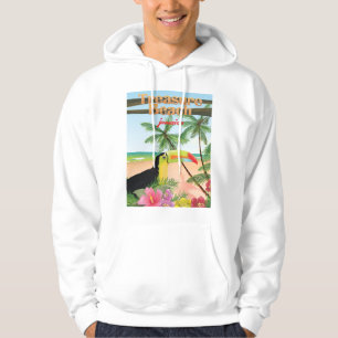 Treasure Beach  Jamaica travel poster Hoodie