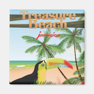 Treasure Beach Jamaica travel poster Magnet