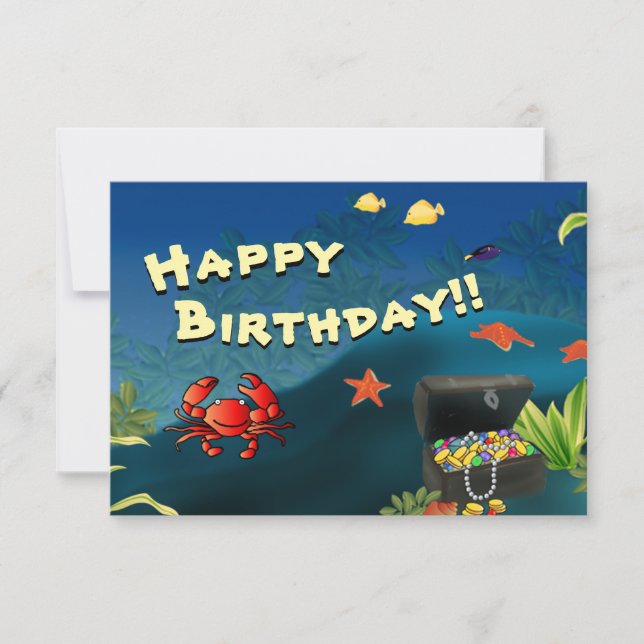 Treasure Birthday Card - Personalised (Front)