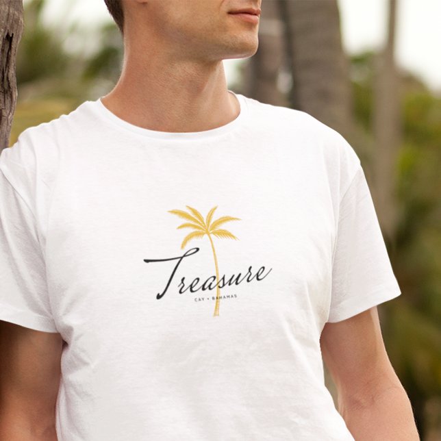 Treasure Cay, Bahamas Minimal Vintage Style T-Shirt (Creator Uploaded)