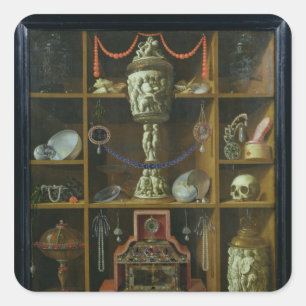 Treasure Chest, 1666 Square Sticker