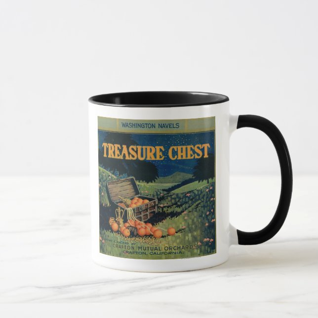Treasure Chest (field version) Orange Label Mug (Right)