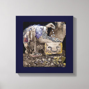 Treasure Chest Troll Canvas Print