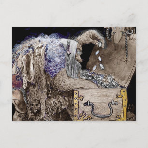 Treasure Chest Troll Postcard