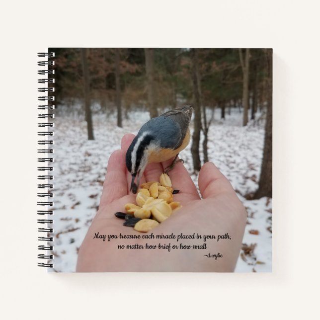 Treasure Each Miracle - Bird Notebook (Front)