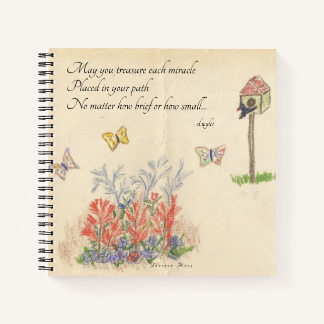 Treasure Each Miracle Drawing Notebook (Front)
