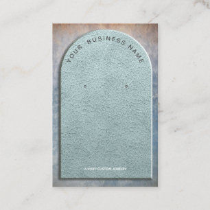 Treasure Faux Leather Arch Earring Display Business Card