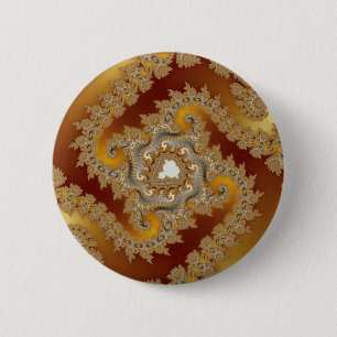 Treasure - Fractal 6 Cm Round Badge