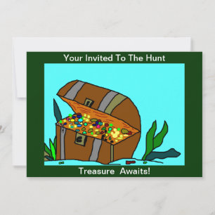Treasure Hunt customise and personalise invitation