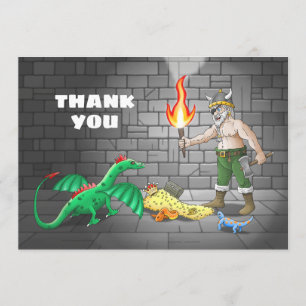 Treasure Hunt Party Birthday Thank You Card