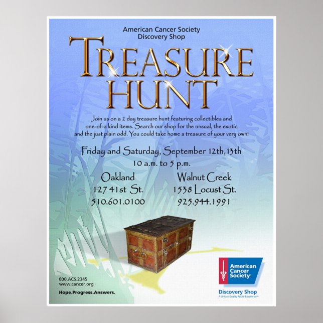Treasure Hunt Poster (Front)