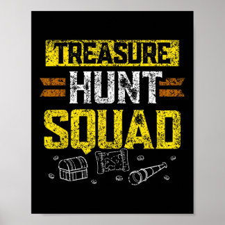 Treasure Hunt Squad Hunter Treasures Hunting Treas Poster