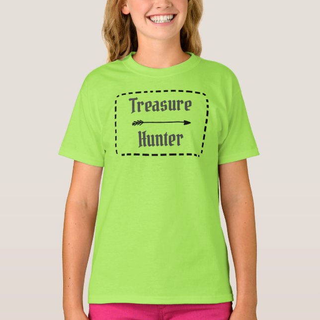 Treasure Hunter Girls' T-Shirt (Front)