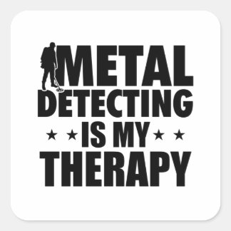 Treasure Hunter Metal Detector | Gondolas Gift Square Sticker