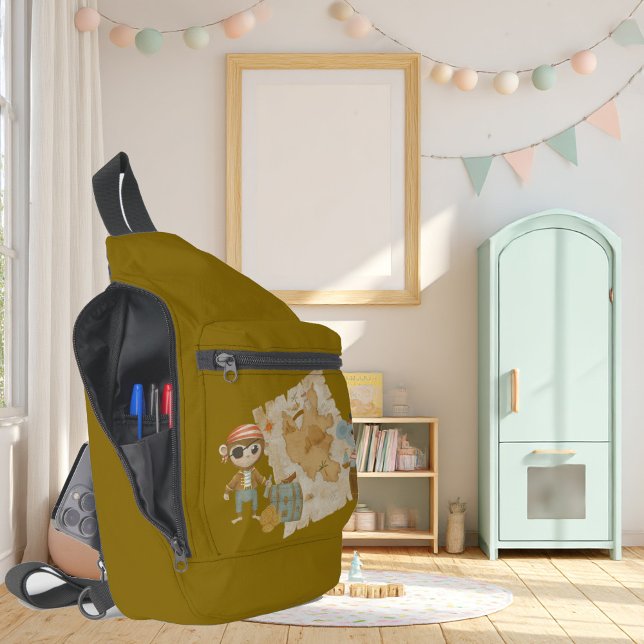 Treasure Hunter Pirate Birthday Sling Bag (Creator Uploaded)