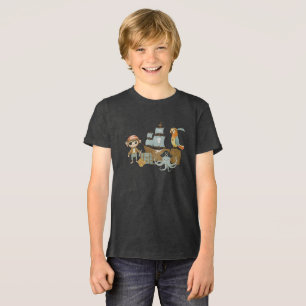 Treasure Hunter Pirate Birthday Tri-Blend Shirt