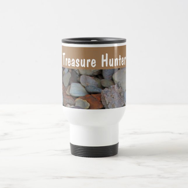 Treasure Hunter Rock Collection Stone Rockhound Travel Mug (Center)