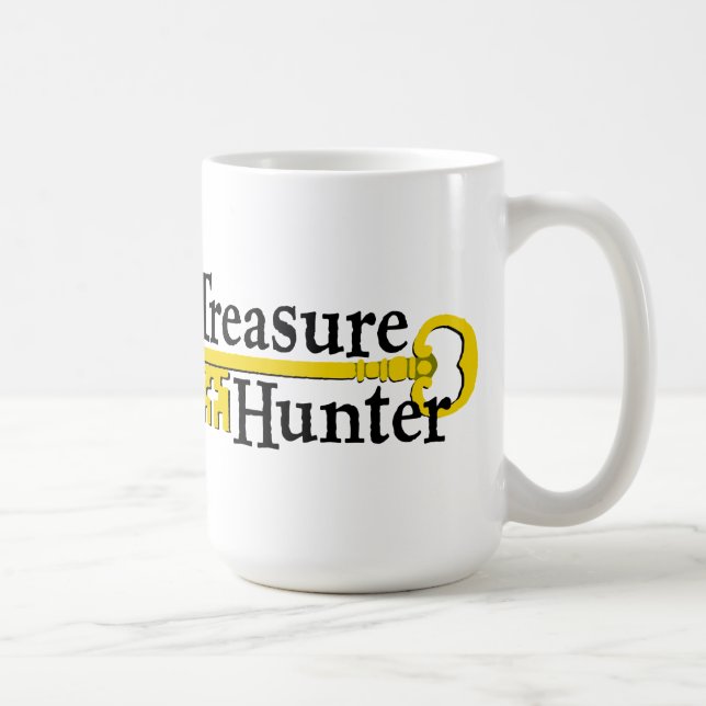 Treasure Hunter with gold key Coffee Mug (Right)