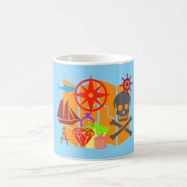 Treasure Hunting Collage Coffee Mug (Center)