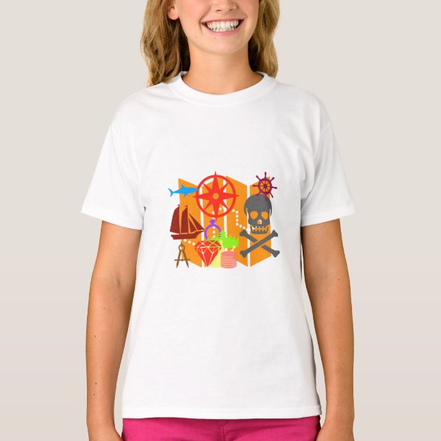 Treasure Hunting Collage T-Shirt (Front)