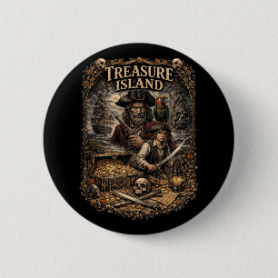 Treasure Island 6 Cm Round Badge