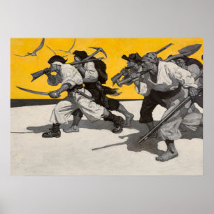 Treasure Island by Newell Convers Wyeth Poster