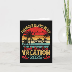 Treasure Island Florida Sand Sea Sun Vacation 2025 Card