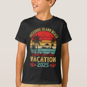 Treasure Island Florida Sand Sea Sun Vacation 2025 T-Shirt