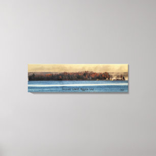 Treasure Island in the fall, Higgins Lake Canvas Print