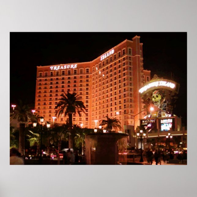 Treasure Island Las Vegas Vector Graphic Poster (Front)