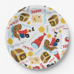 Treasure Island Party Pirate Paper Plate