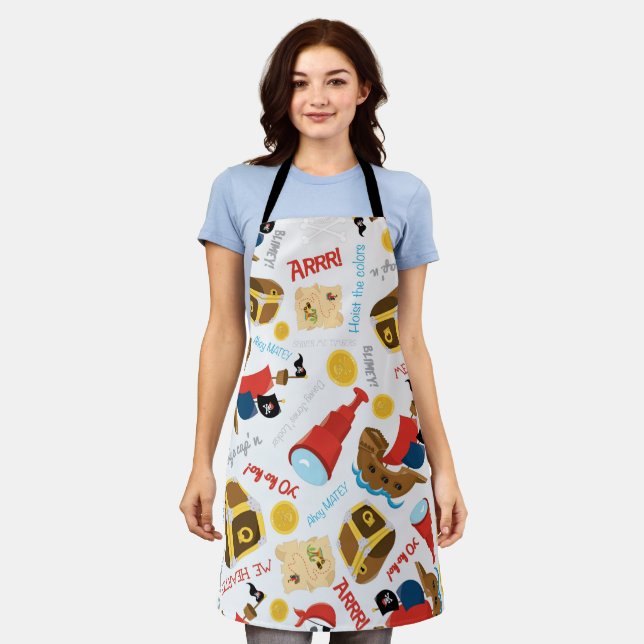 Treasure Island Pirate Party Apron (Worn)