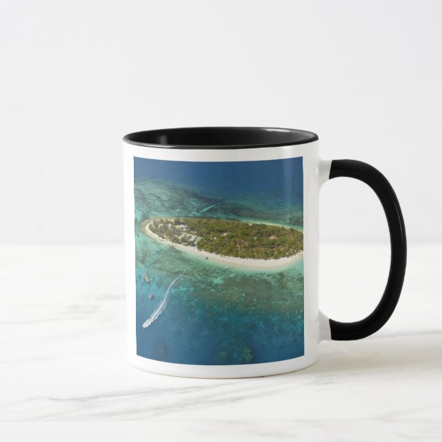 Treasure Island Resort and boat, Fiji Mug (Right)