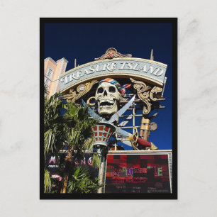 Treasure Island Sign Postcard